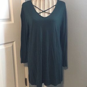 Criss-Crossed knit tunic